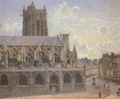 Camille Pissaro The Church of St.Jacques at Dieppe (san08) china oil painting image